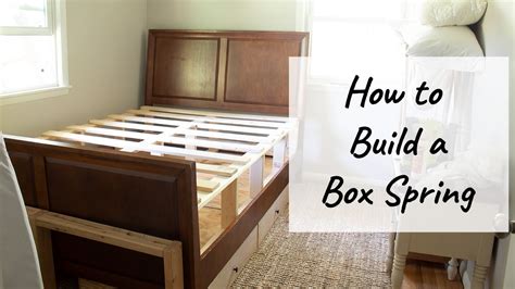 how to build a box spring